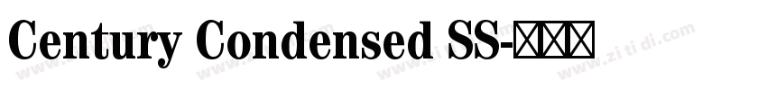 Century Condensed SS字体转换 Century Condensed SS字体转换